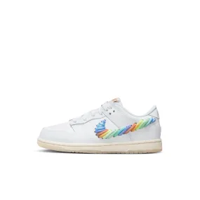 Nike Dunk Low SE PS (White/Multi-Color/Dark Pony)