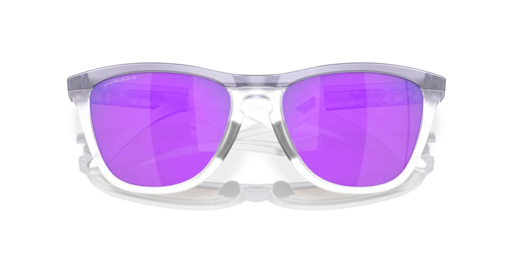 Oakley Frogskins Prizm Violet Lenses Matte Lilac/Prizm Clear Frame