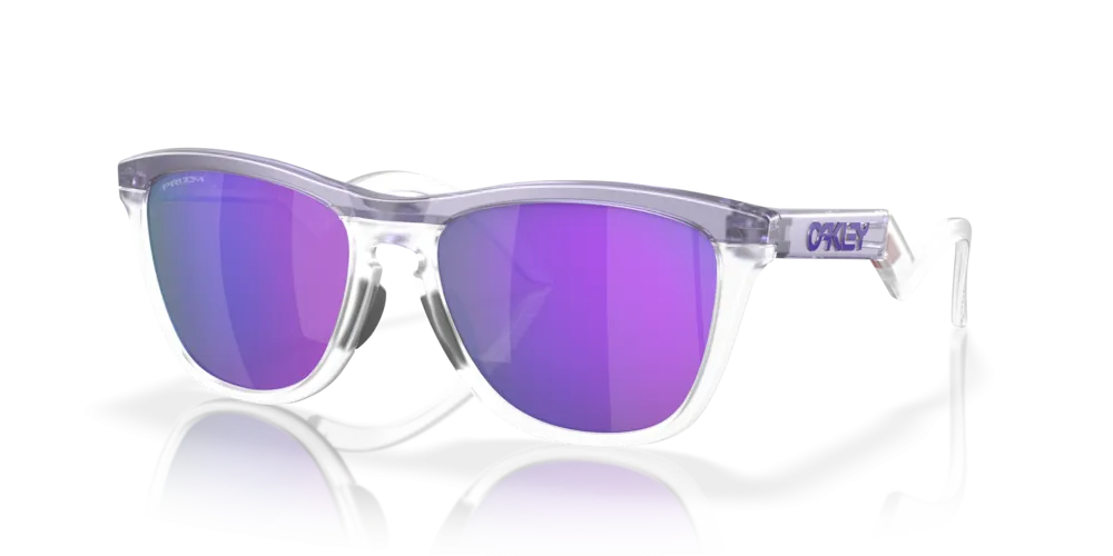 Oakley Frogskins Prizm Violet Lenses Matte Lilac/Prizm Clear Frame