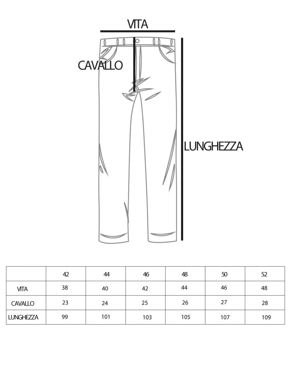 Pantaloni Uomo Tasca America Microfantasia Grigio Classico Casual GIOSAL-P3817A