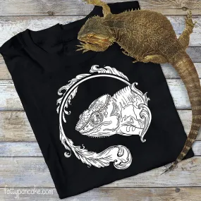 Panther Chameleon Flourish Tee, Reptile Gift Top