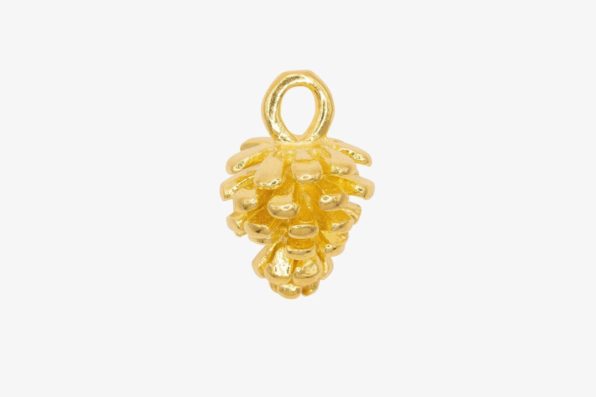 Pinecone Charm Wholesale 14K Gold, Solid 14K Gold, 290G