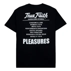 PLEASURES FAITH T-SHIRT-BLACK