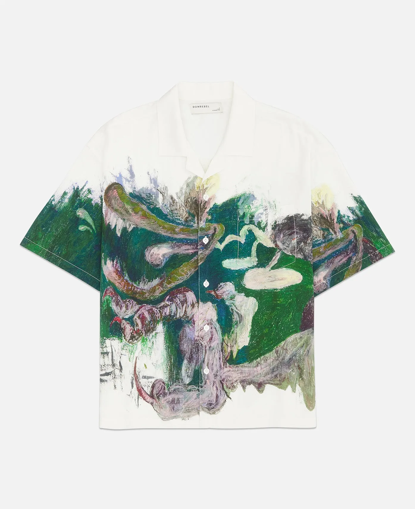 Pondscum Camp Collar Shirt (White)