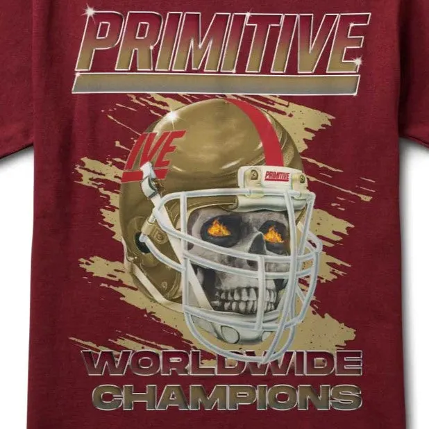 PRIMITIVE Versus Graphic T-Shirt - Burgundy