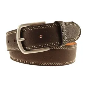 Raleigh Elk Leather Belt Mahogany