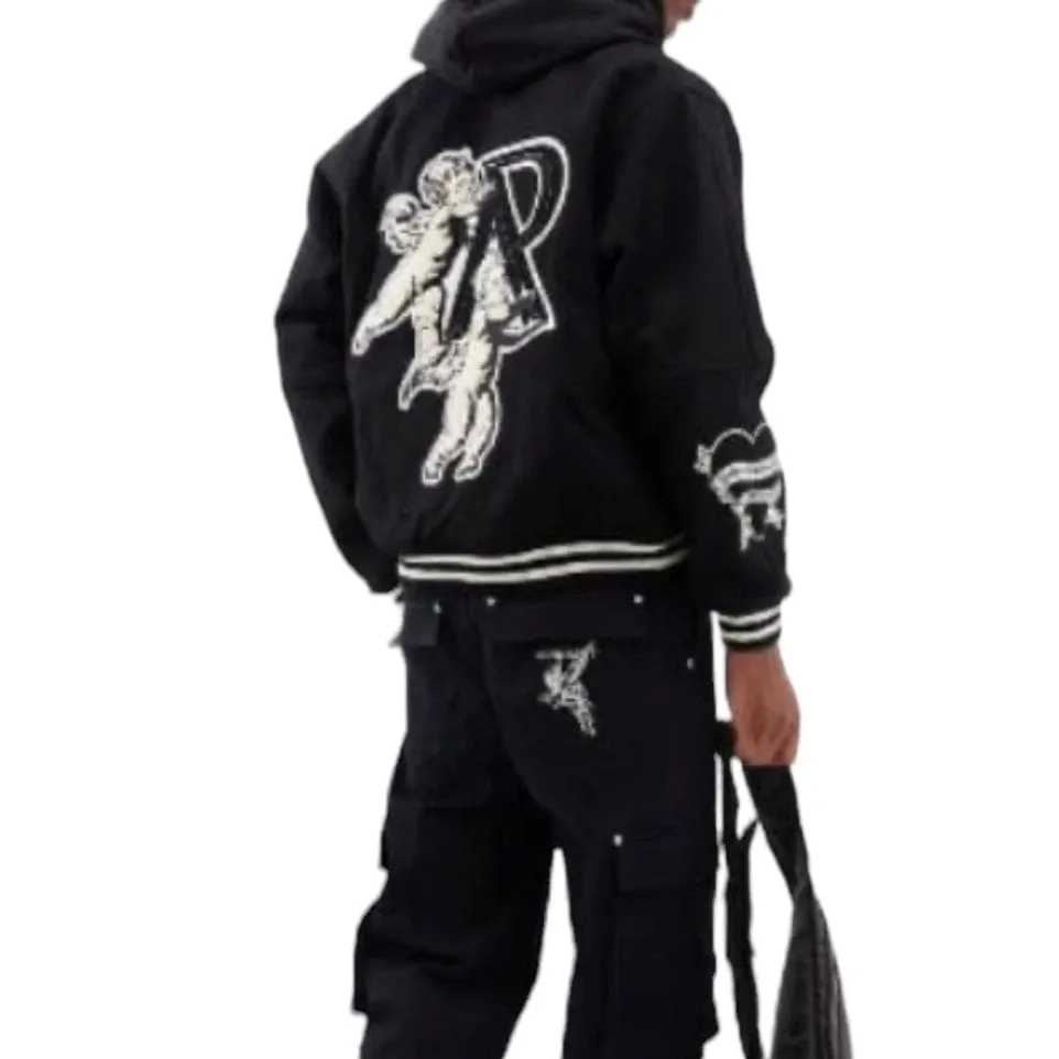 Represent Cherub Wool Varsity Jacket (Jet Black) MJ1008-01