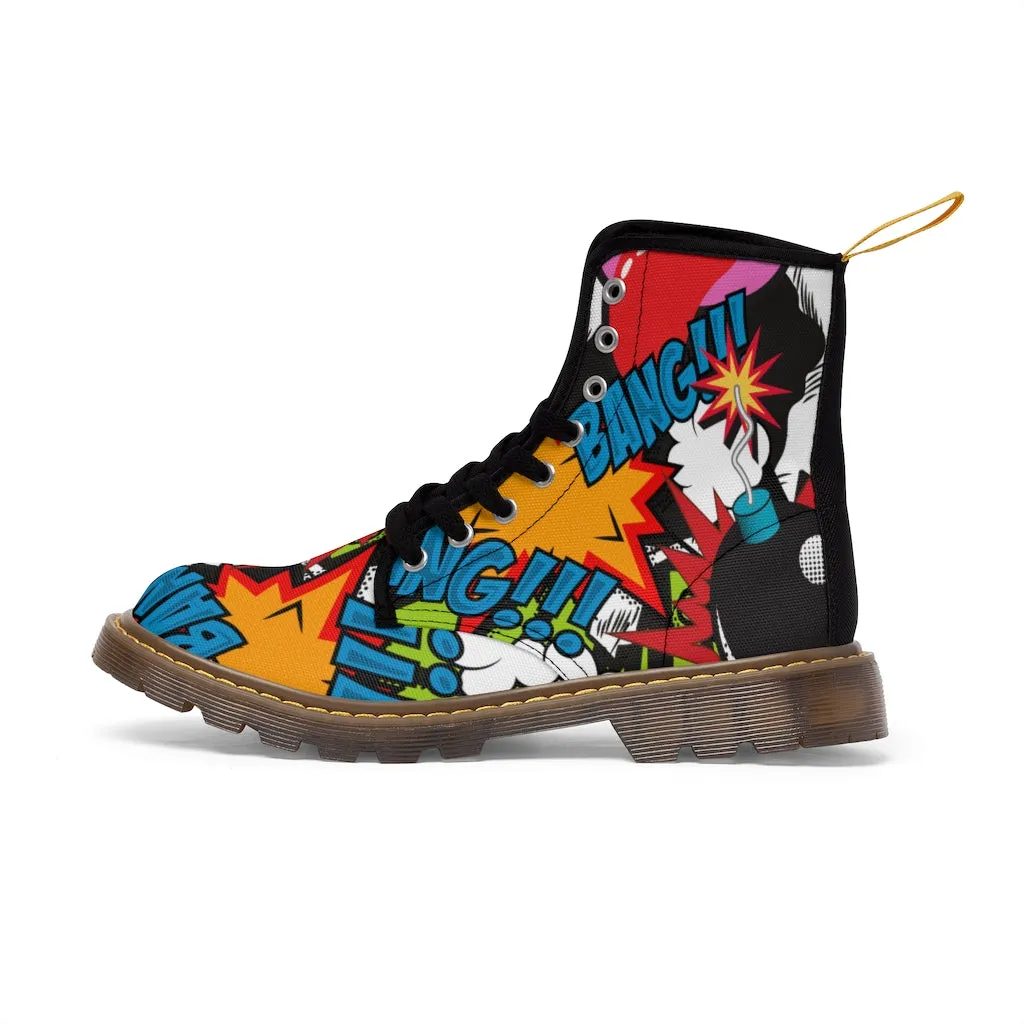 Retro Bomb Men's Canvas Boots