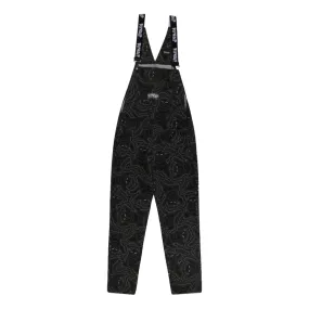 RIPNDIP BIG PUSSY ENERGY COTTON TWILL OVERALLS-BLACK