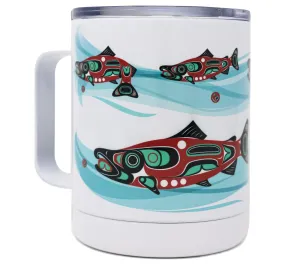 Salmon Run Formline Insulated Mug