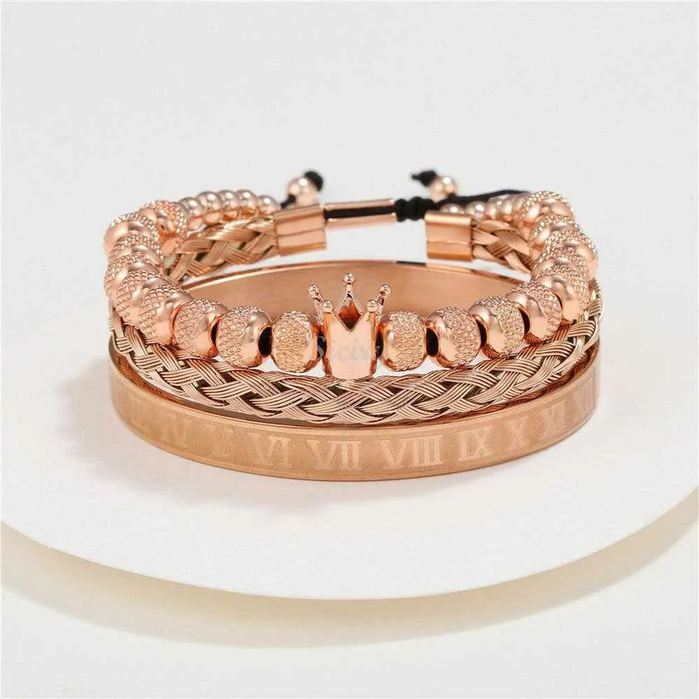 Siciry Crown Weave Bracelet Trio