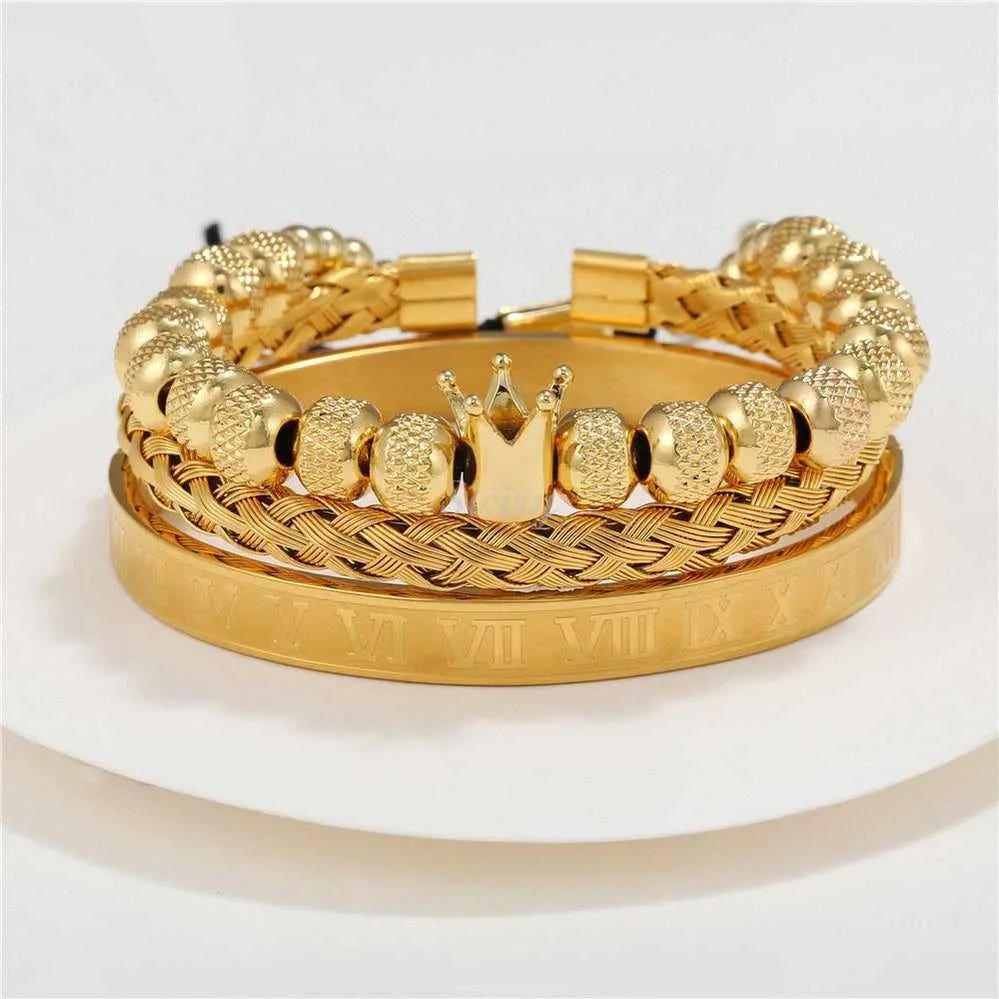 Siciry Crown Weave Bracelet Trio