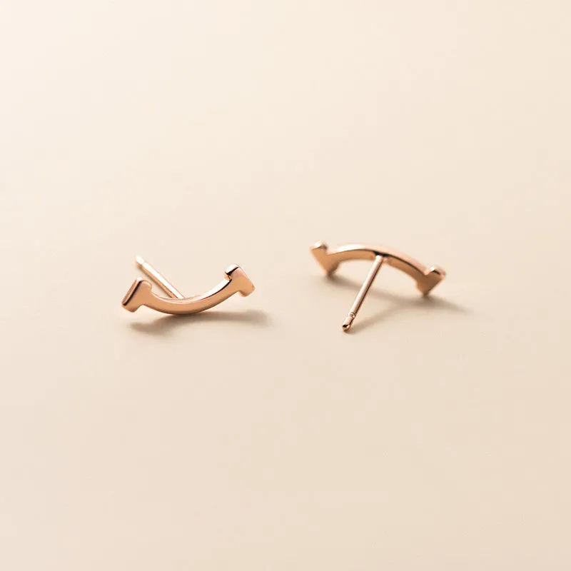 Sterling Silver Sweet Stud Earrings For Women