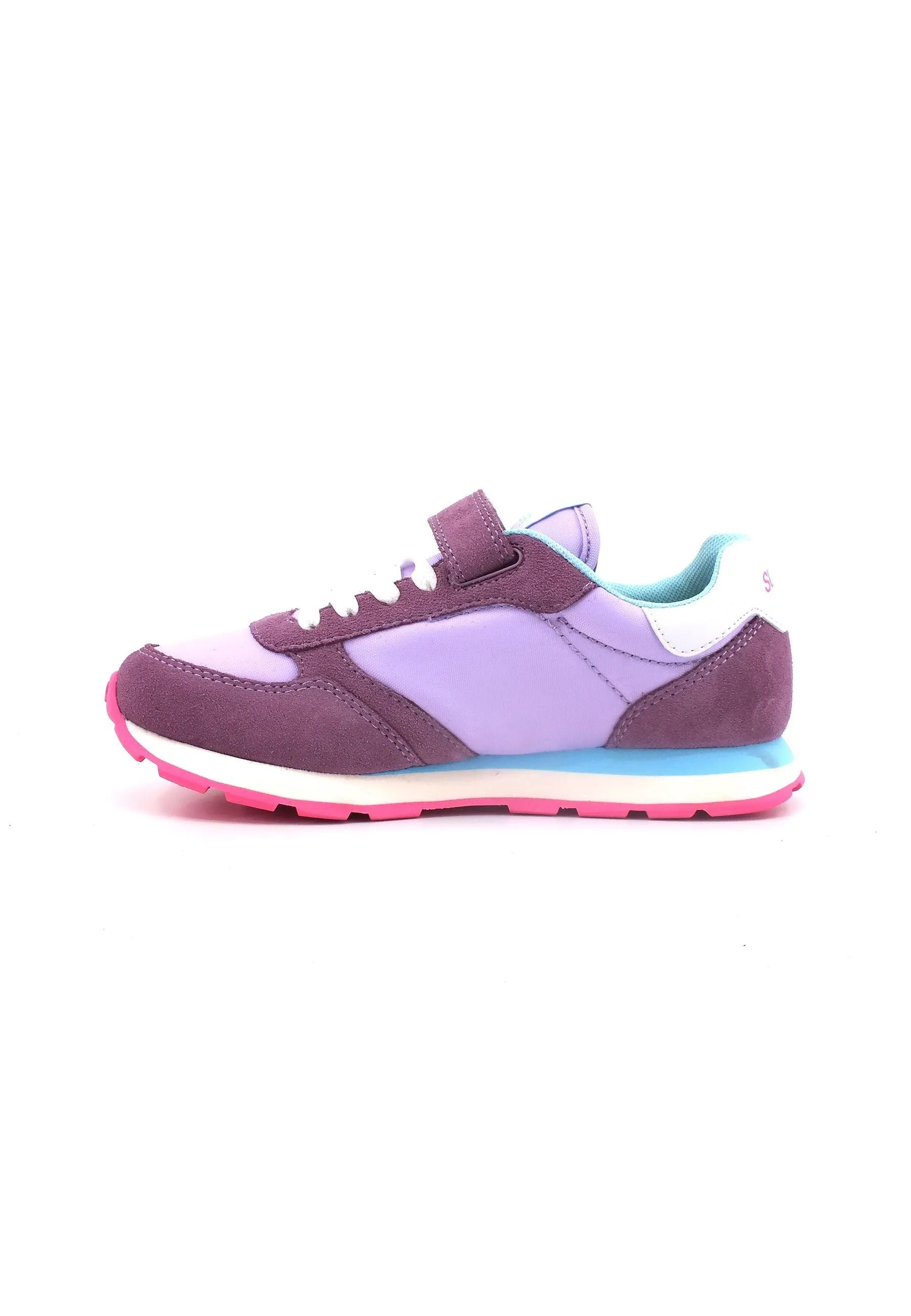 SUN68 Ally Solid Nylon Sneaker Bambino Lilla Z33401K