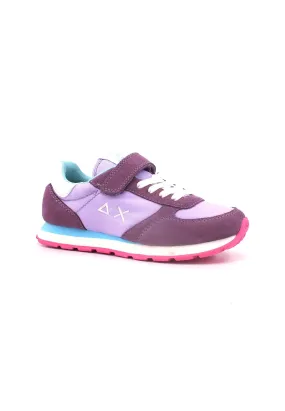 SUN68 Ally Solid Nylon Sneaker Bambino Lilla Z33401K