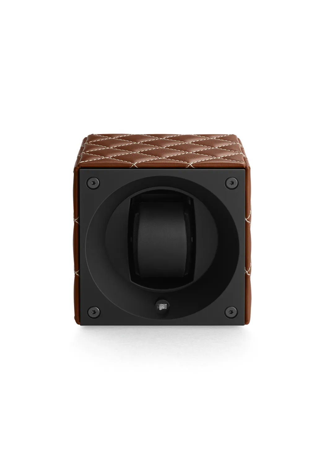 SwissKubiK Single Masterbox Cognac Leather Watch Winder