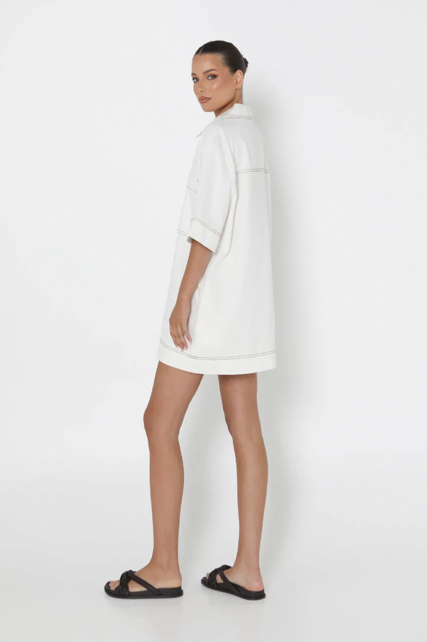 Tara Mini Dress | White