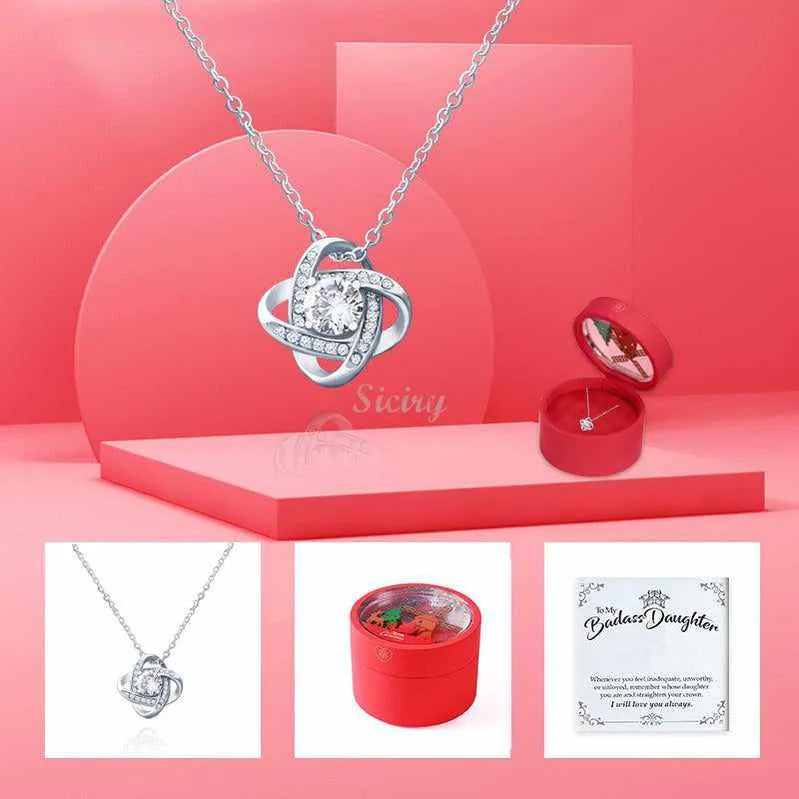 To My Badass Daughter - Luxe Crown Necklace Gift Set-