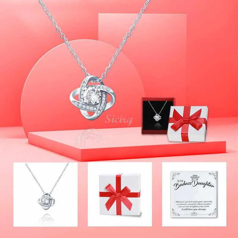 To My Badass Daughter - Luxe Crown Necklace Gift Set-