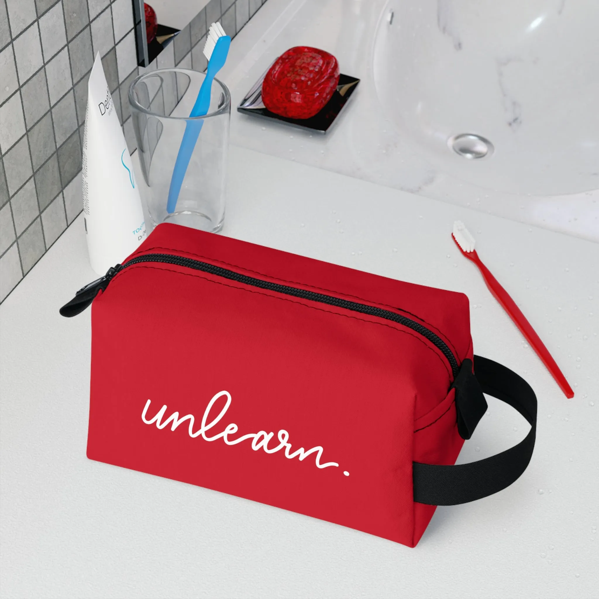 unlearn. logo script - Accessory Bag