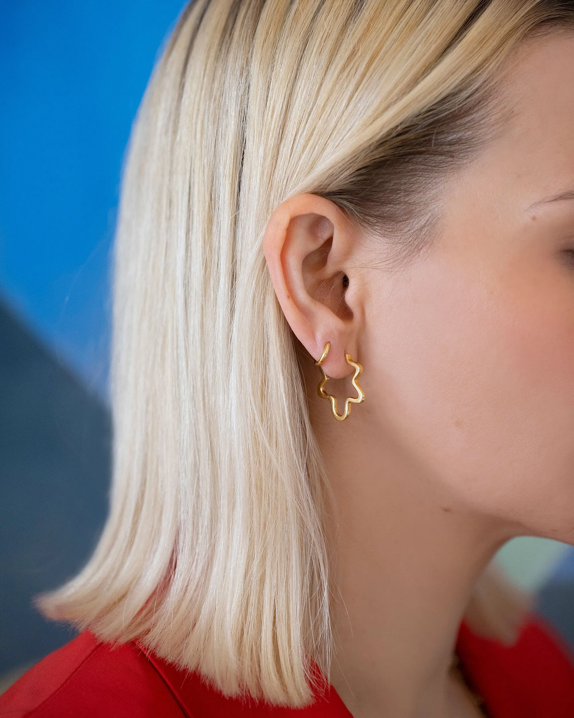 Wild Poppies Hoop Earrings