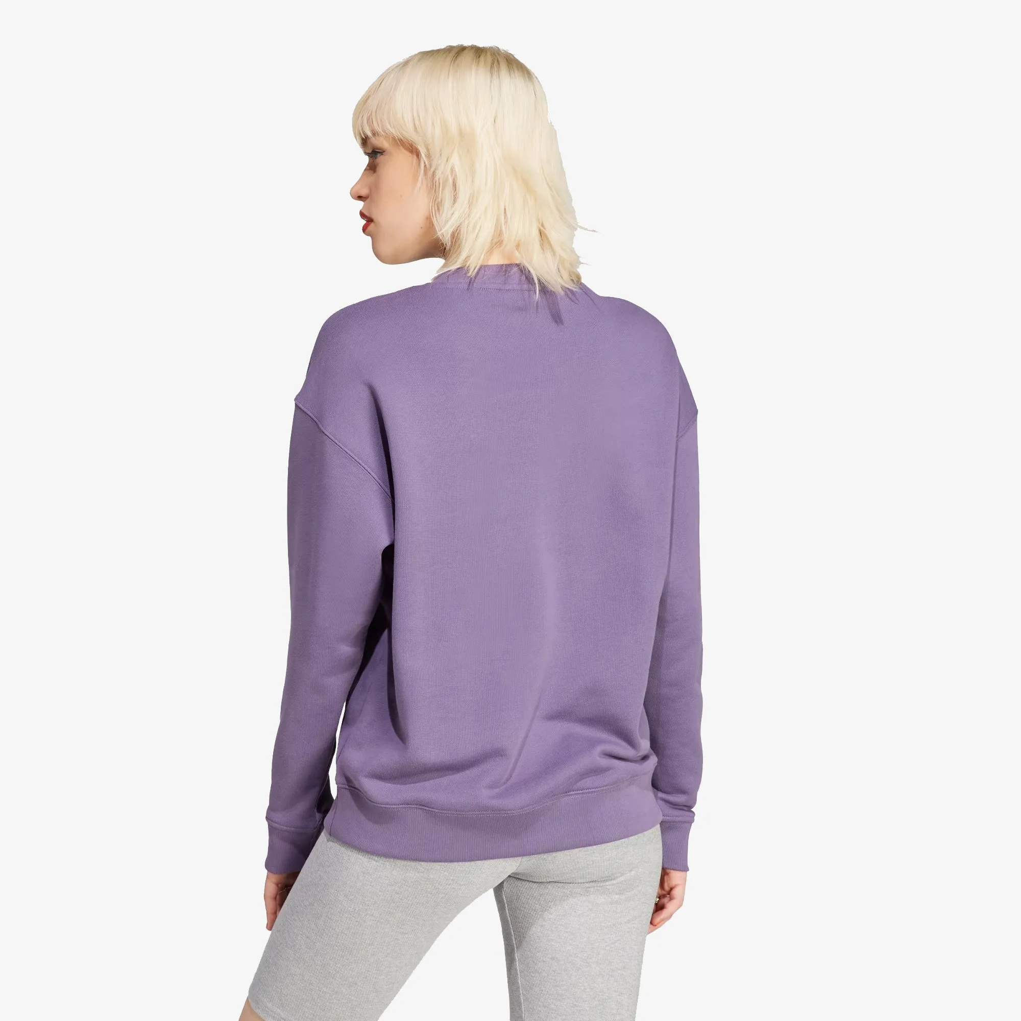 WMN'S TREFOIL CREW SWEATSHIRT 'SHADOW VIOLET'